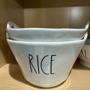 Rae Dunn rice bowls (2)